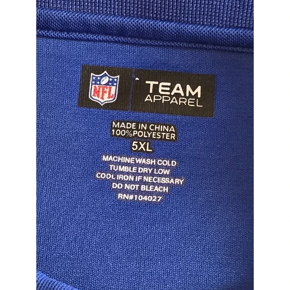 Nike NFL Indianapolis Colts‎ Golf Polo Mens 5XL Blue Team Apparel